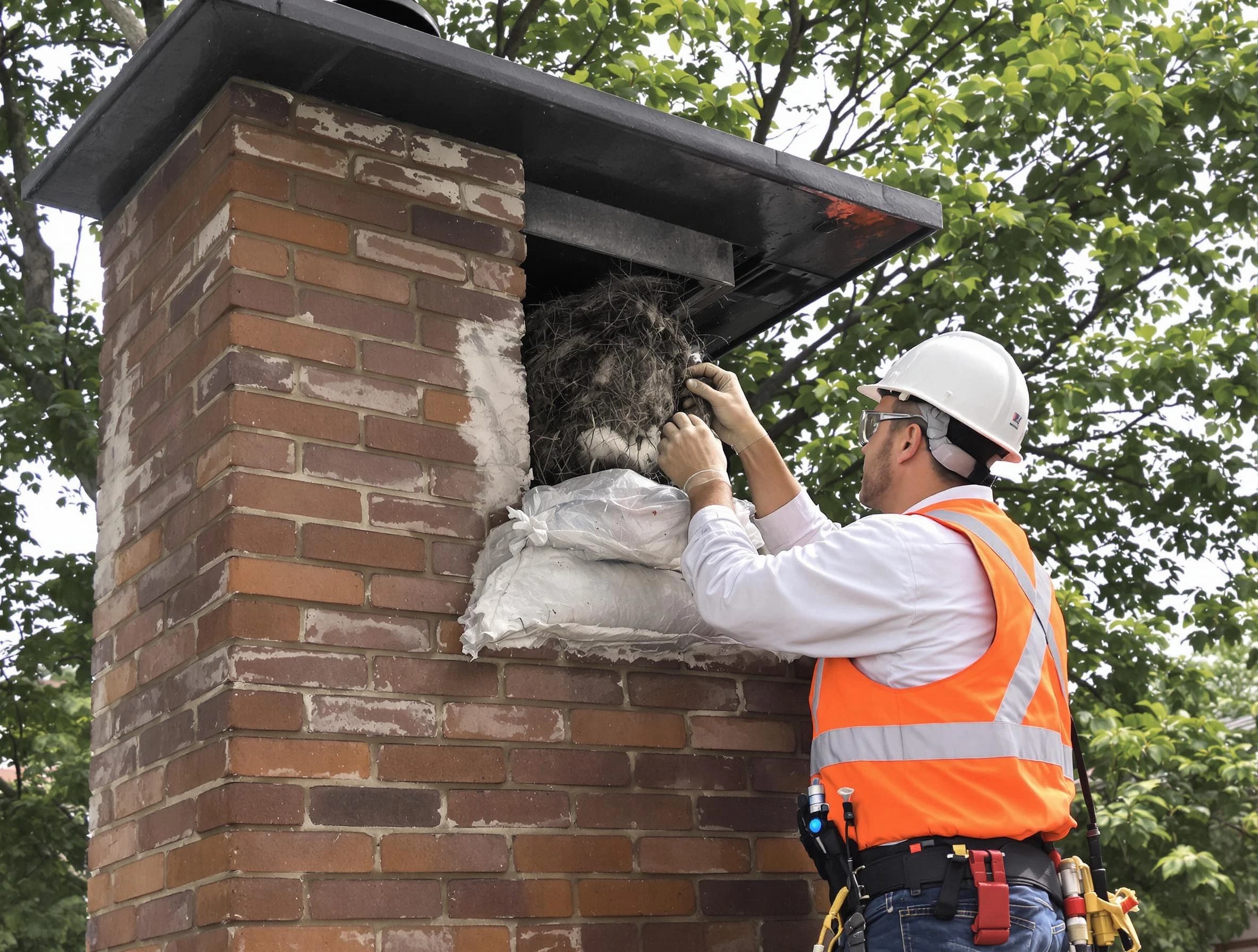 Humane removal of debris and animals by Welby Chimney Sweep in Welby, CO
