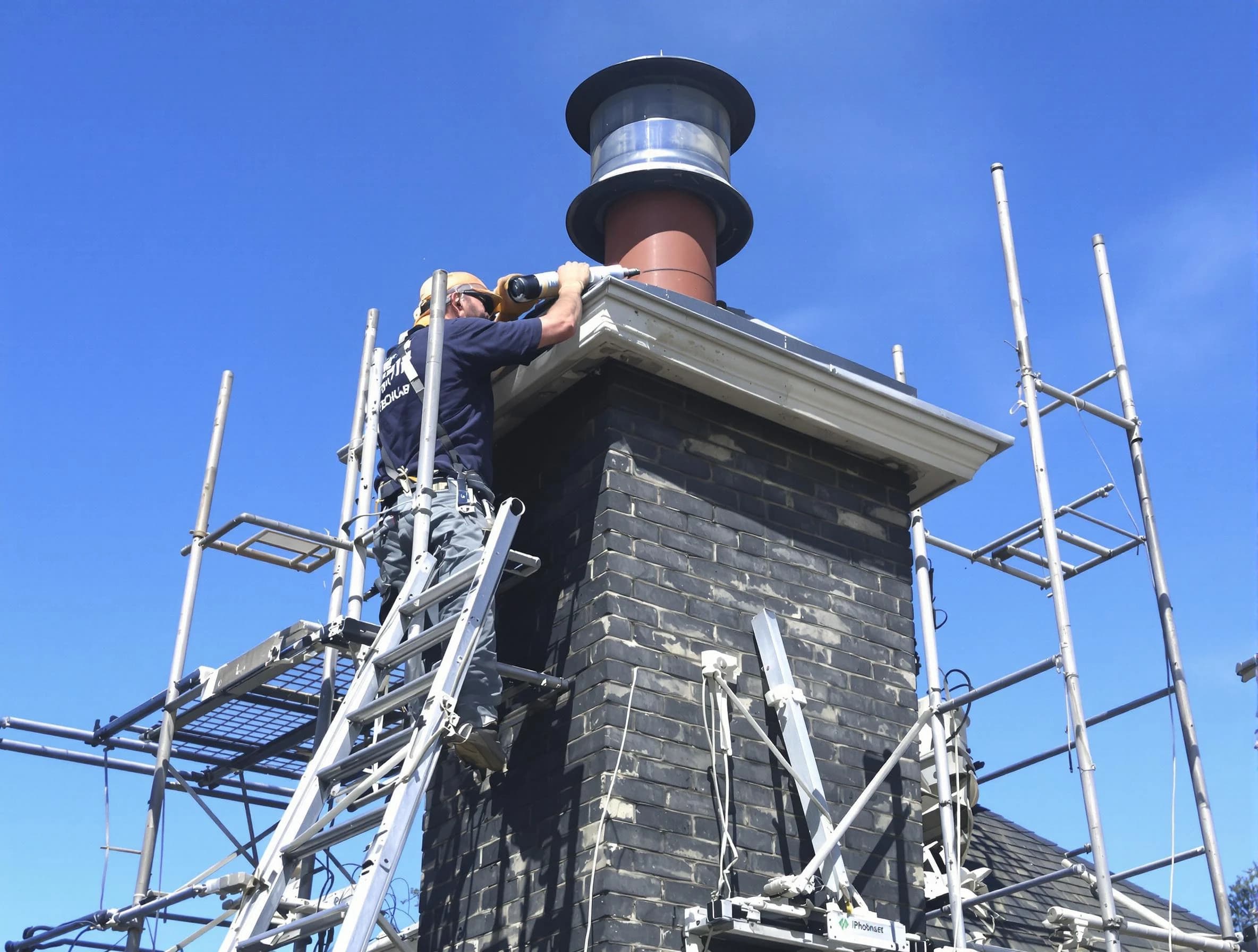 Sturdy chimney crown finished by Welby Chimney Sweep in Welby, CO