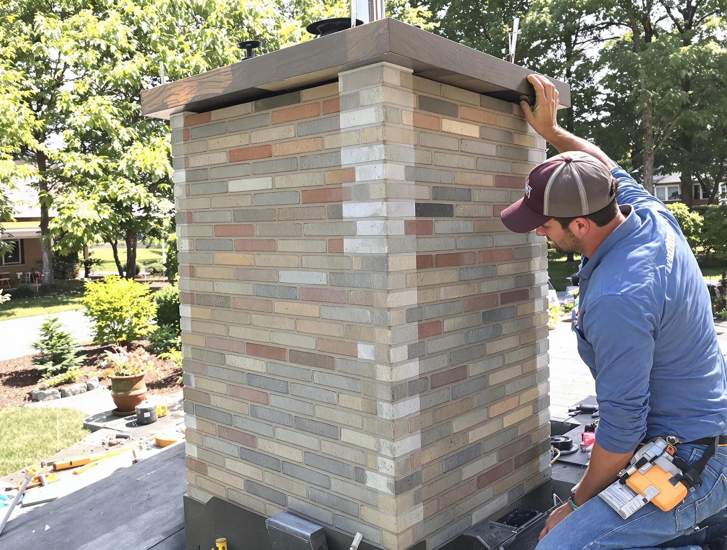 Welby Chimney Sweep completing a modern chimney remodel in Welby, CO