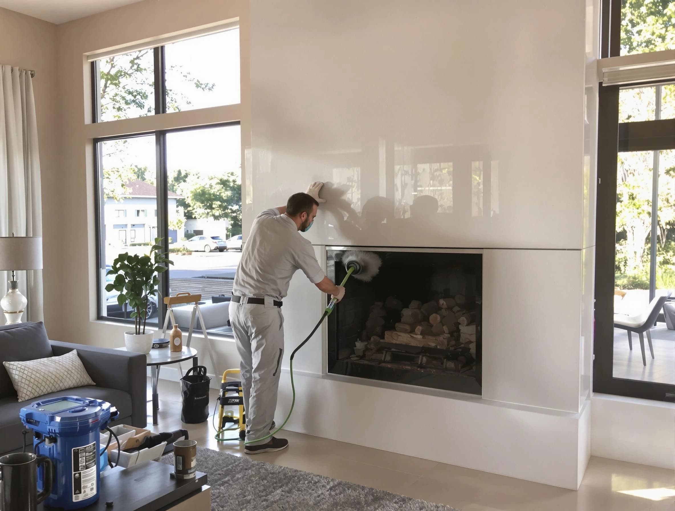 Welby Chimney Sweep performing thorough soot removal in Welby, CO