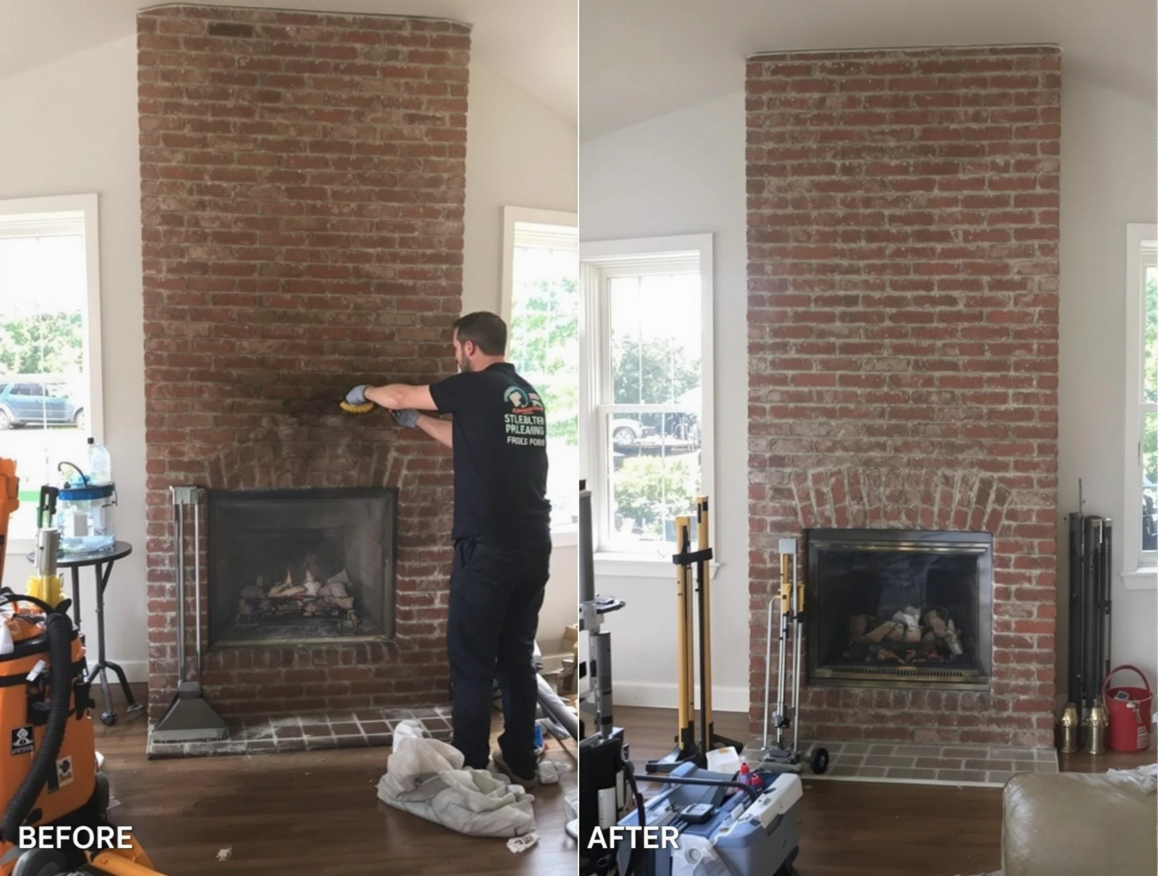 Finished chimney sweeping service by Welby Chimney Sweep in Welby, CO