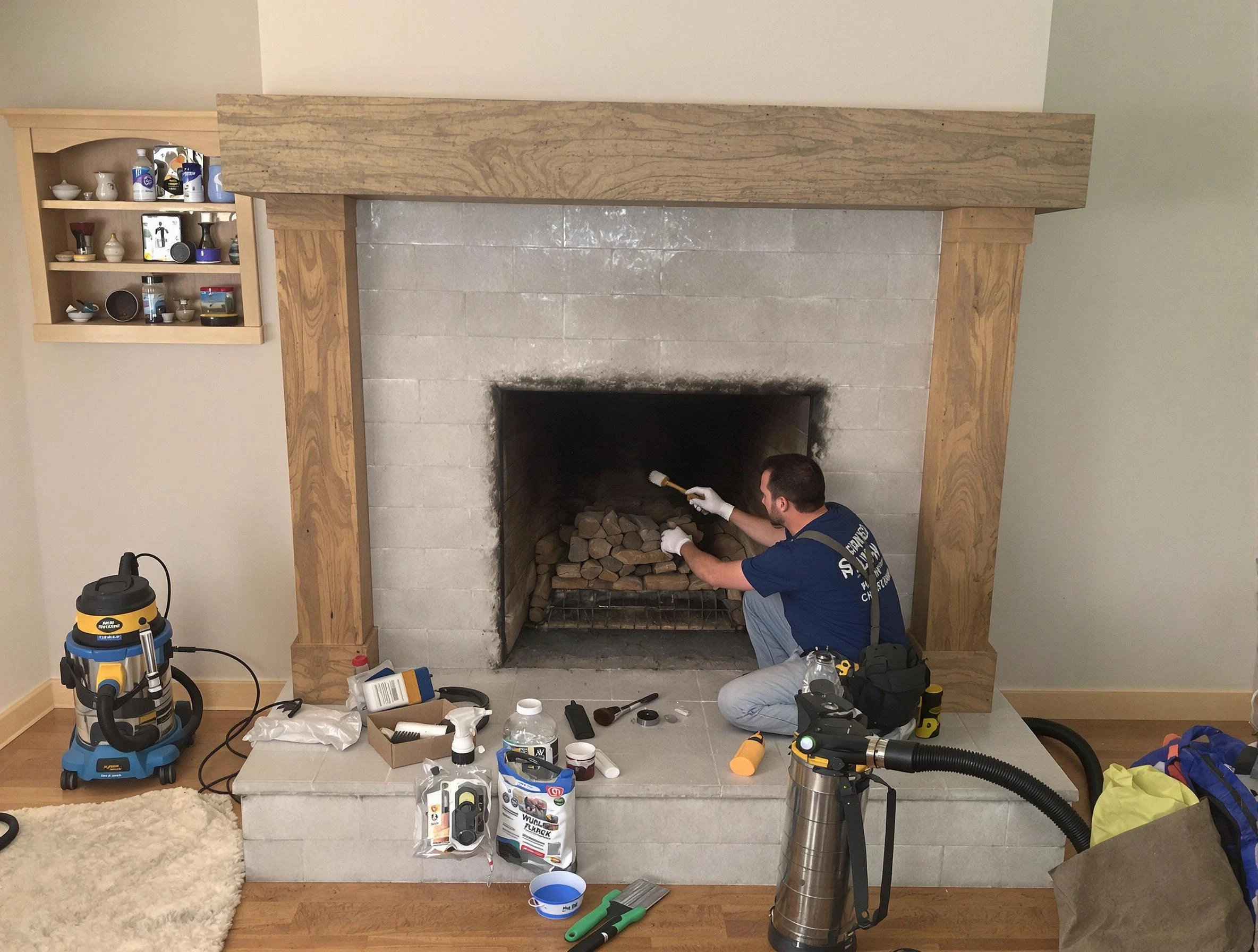 Detailed creosote removal process by Welby Chimney Sweep in Welby, CO
