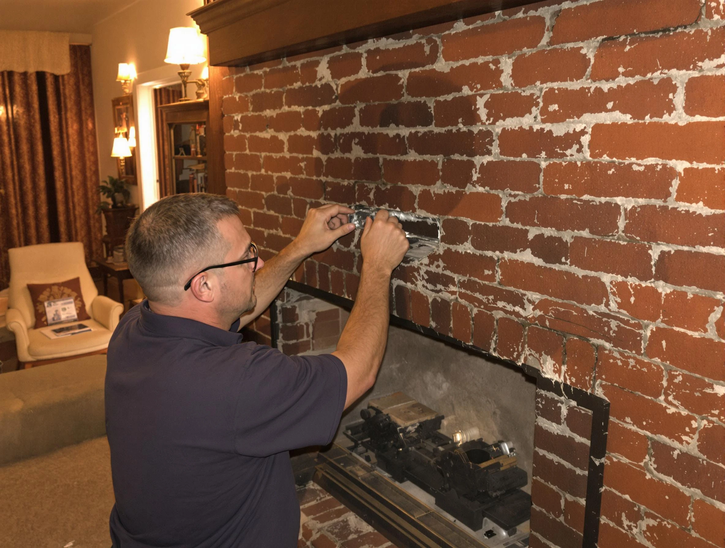 Welby Chimney Sweep expert fixing a fireplace in Welby, CO