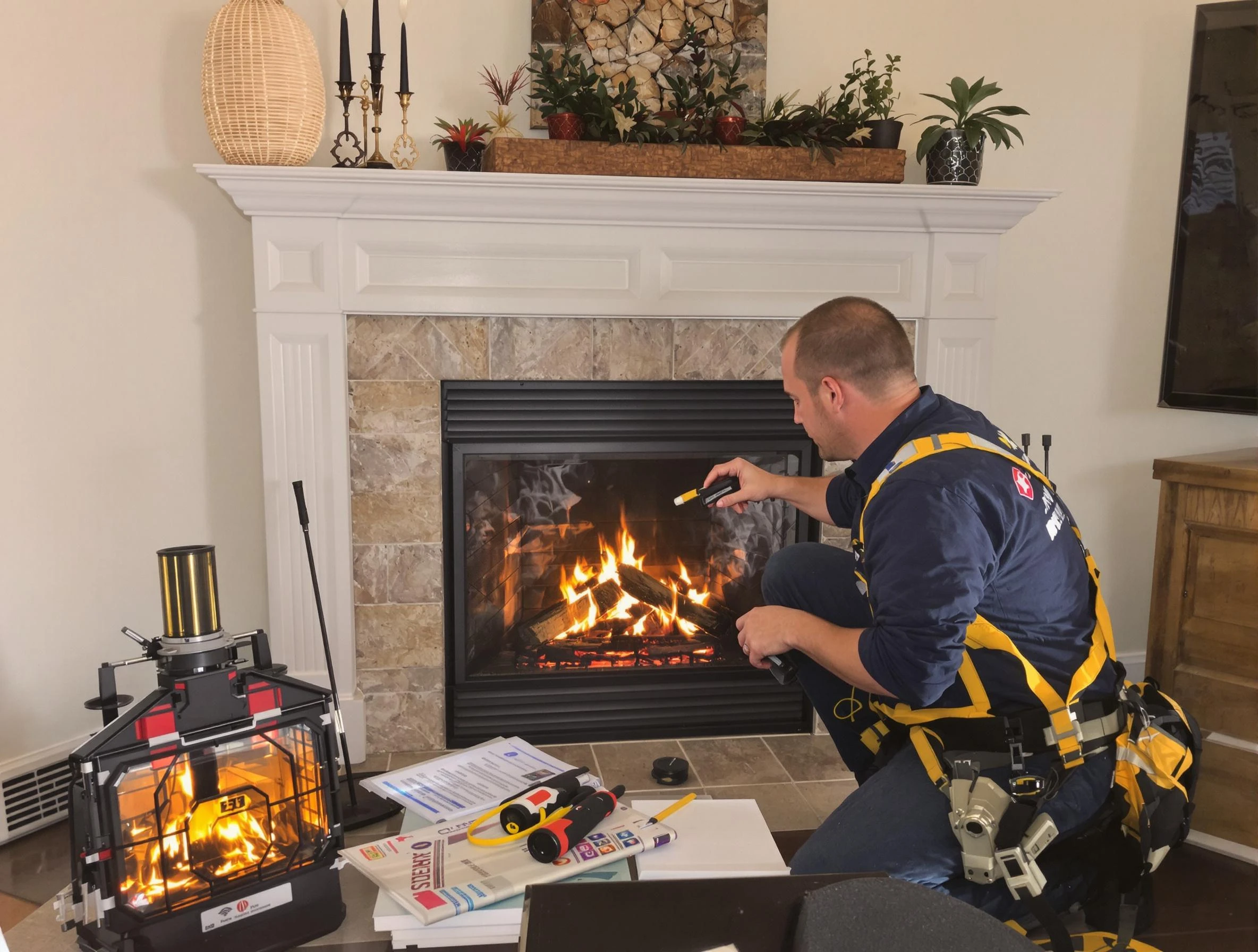 Safety-focused fireplace inspection by Welby Chimney Sweep in Welby, CO